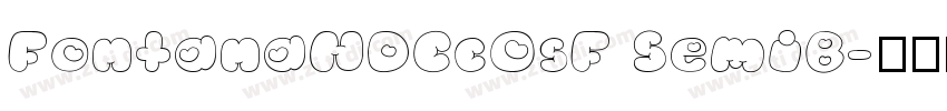 FontanaNDCcOsF SemiB字体转换